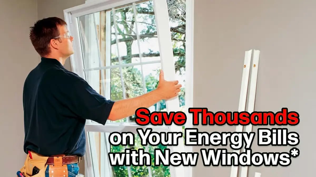 Beautiful modern replacement windows on a home